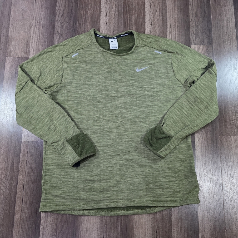 Nike Element Therma-FIT Running Crew Long Sleeve Thumbhole Shirt Training Gym.XL